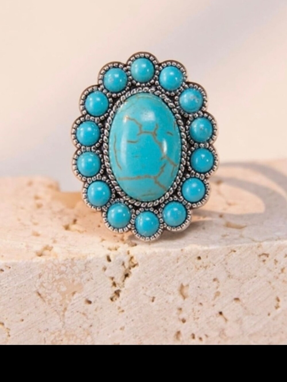 Wrangler's Montana West Rustic Couture's Bohemian Turquoise Cuff Ring